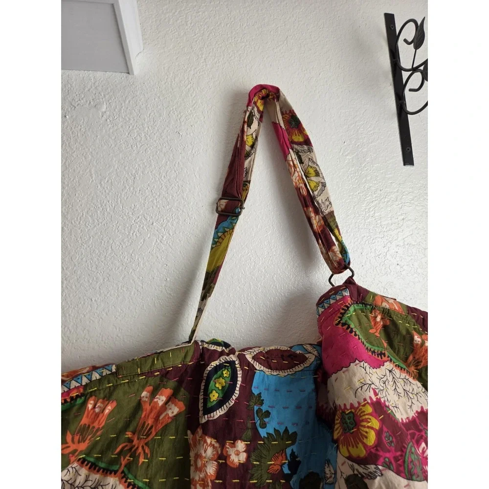 Breathe Yoga Mat Bag Colorful Patchwork Boho Gym Workout Gear